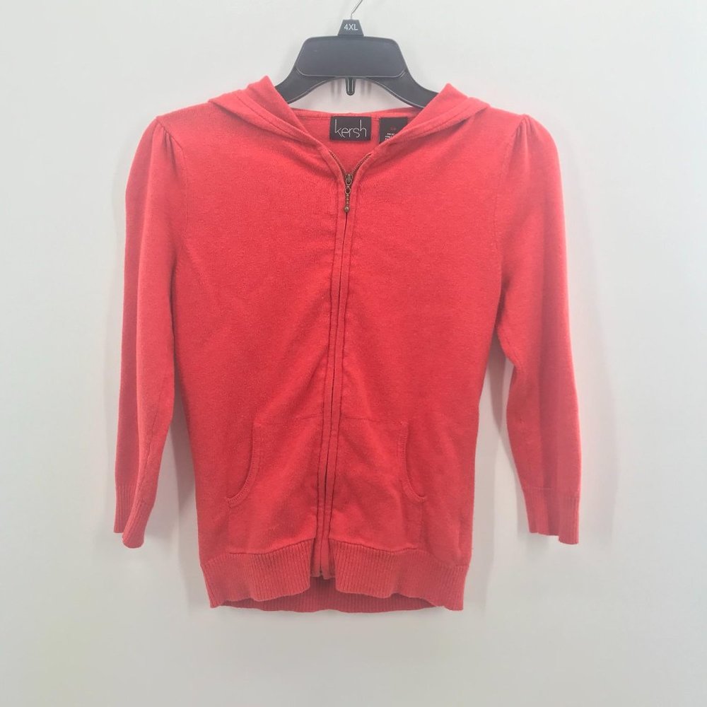KERSH ORANGE LONG SLEEVE FULL‎ ZIP JACKET